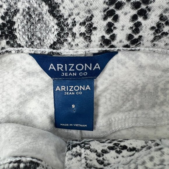 Arizona Snakeskin Mini Skirt Sz 9 Junior Denim - Picture 7 of 8